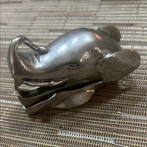 Pewter elephant staple remover